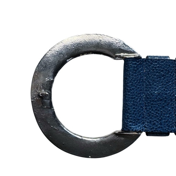 Christian Dior Vintage Blue Leather Belt | SMALL/MEDIUM main image 10